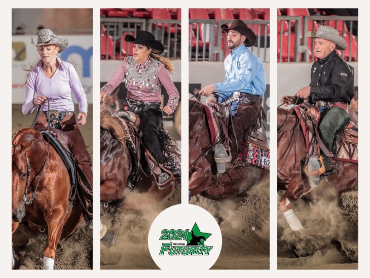 Baeck and Americasnextcovrgirl Lead the 2021 NRHA European Futurity Open Go Round
