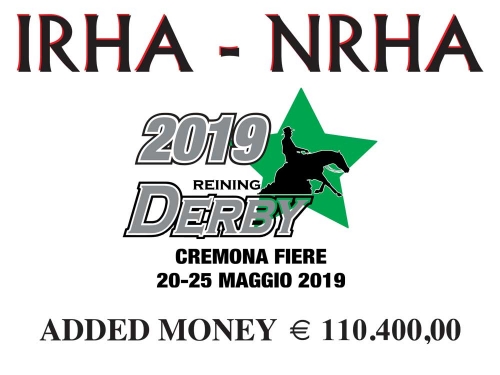 2019 IRHA-NRHA Derby Drawlists