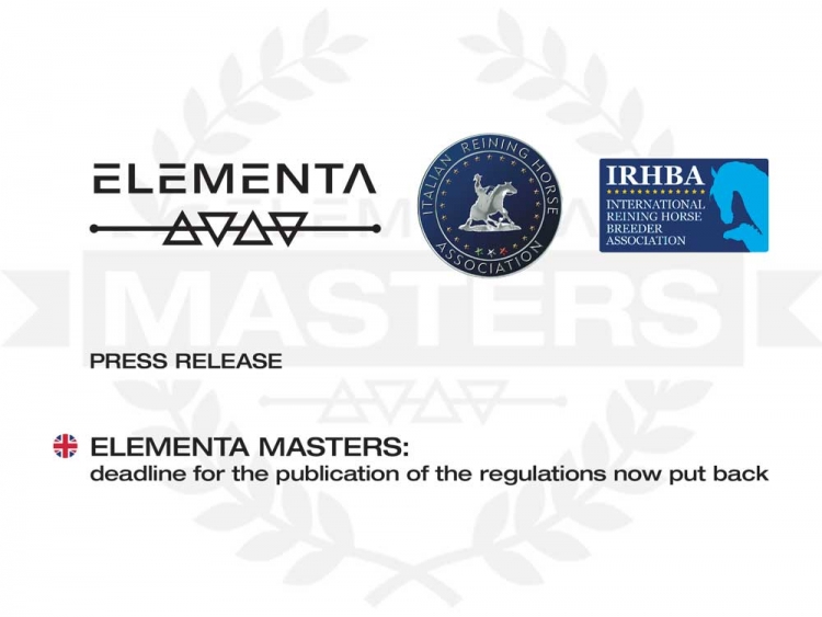 ELEMENTA MASTERS: deadline for the publication of the regulations now put back