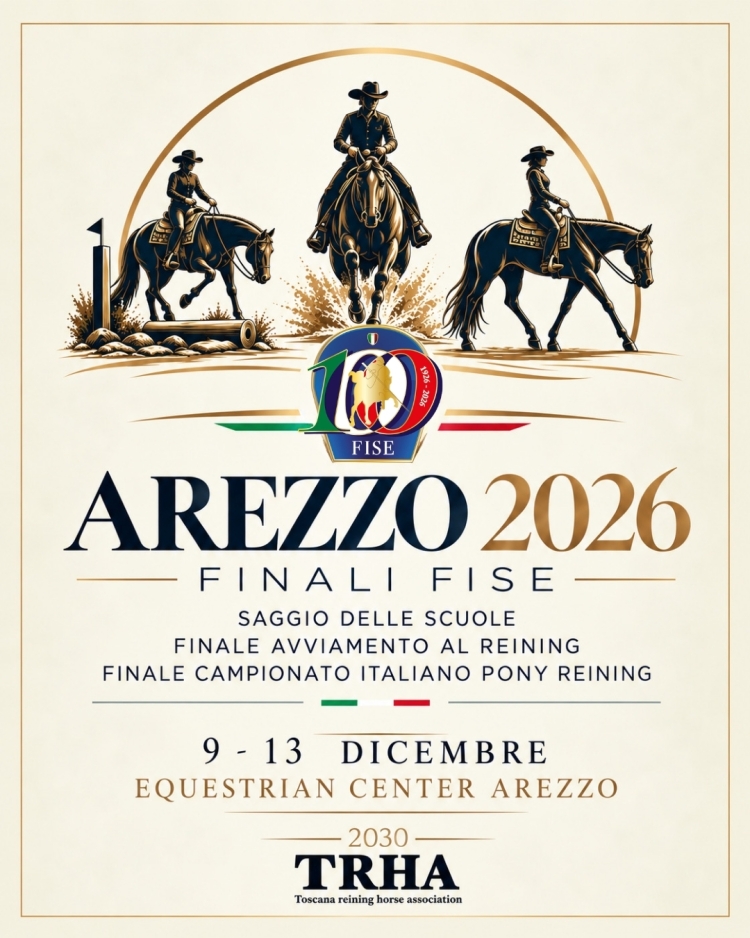 Ad Arezzo le Finali di Avviamento, Pony Reining e Saggio delle Scuole 2026