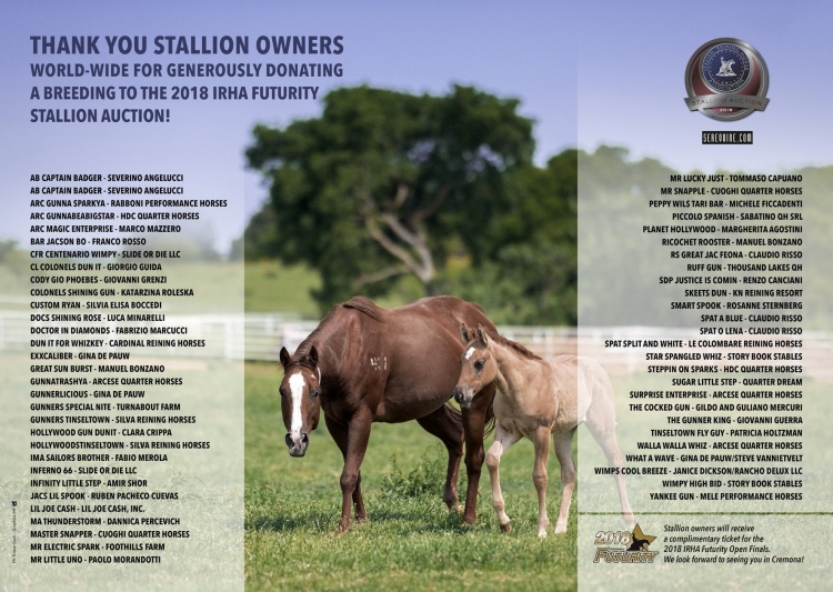 Thank you stallion owners!