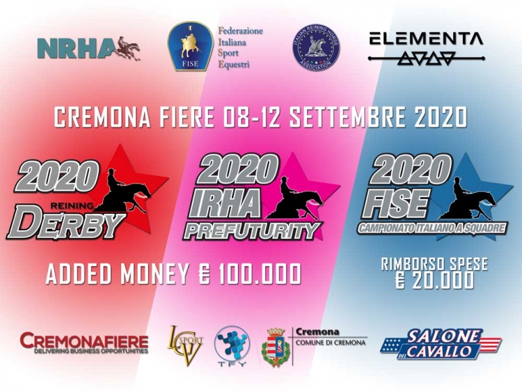 Derby / Pre Futurity / Squadre IRHA-FISE-NRHA 2020